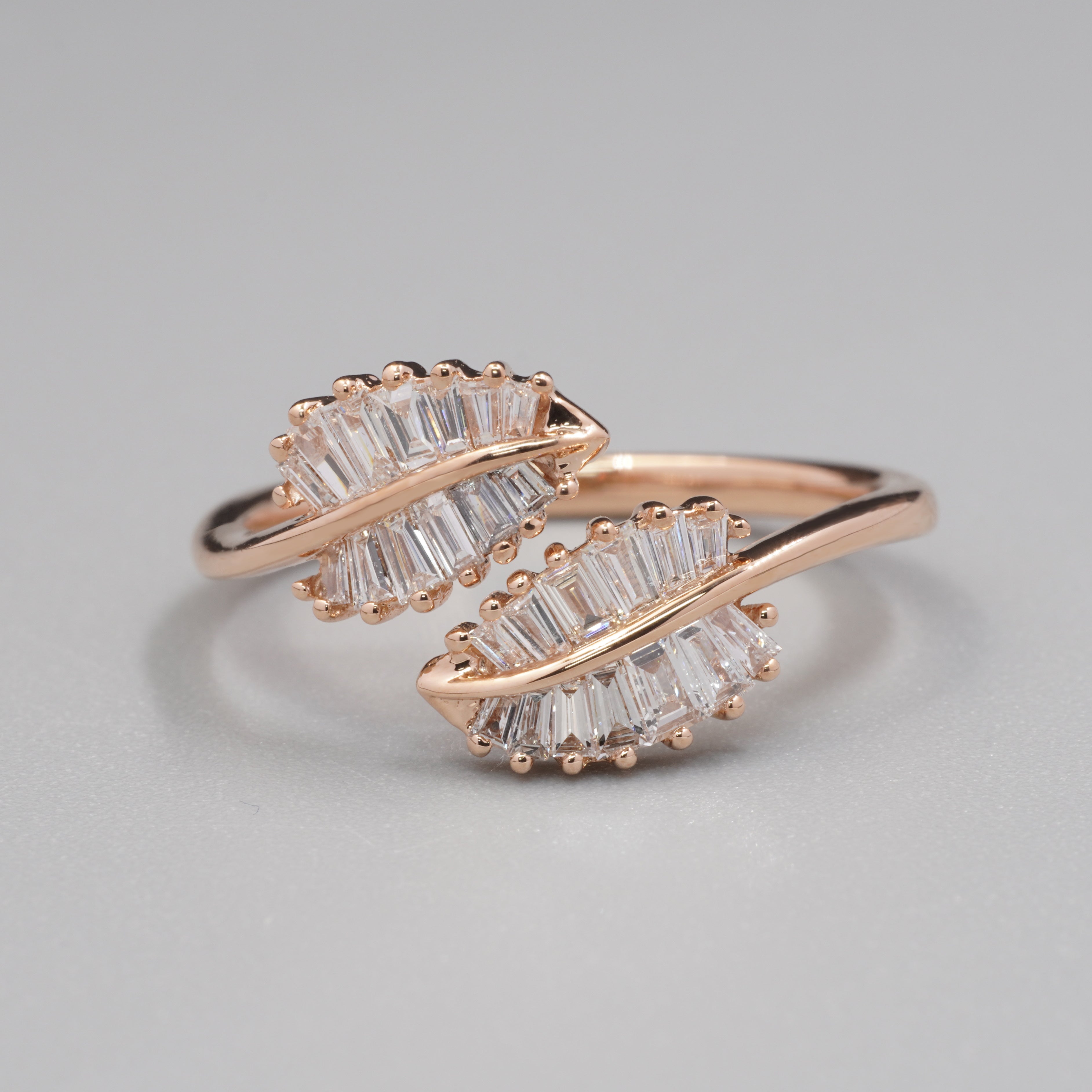 Palm Leaf Diamond Ring