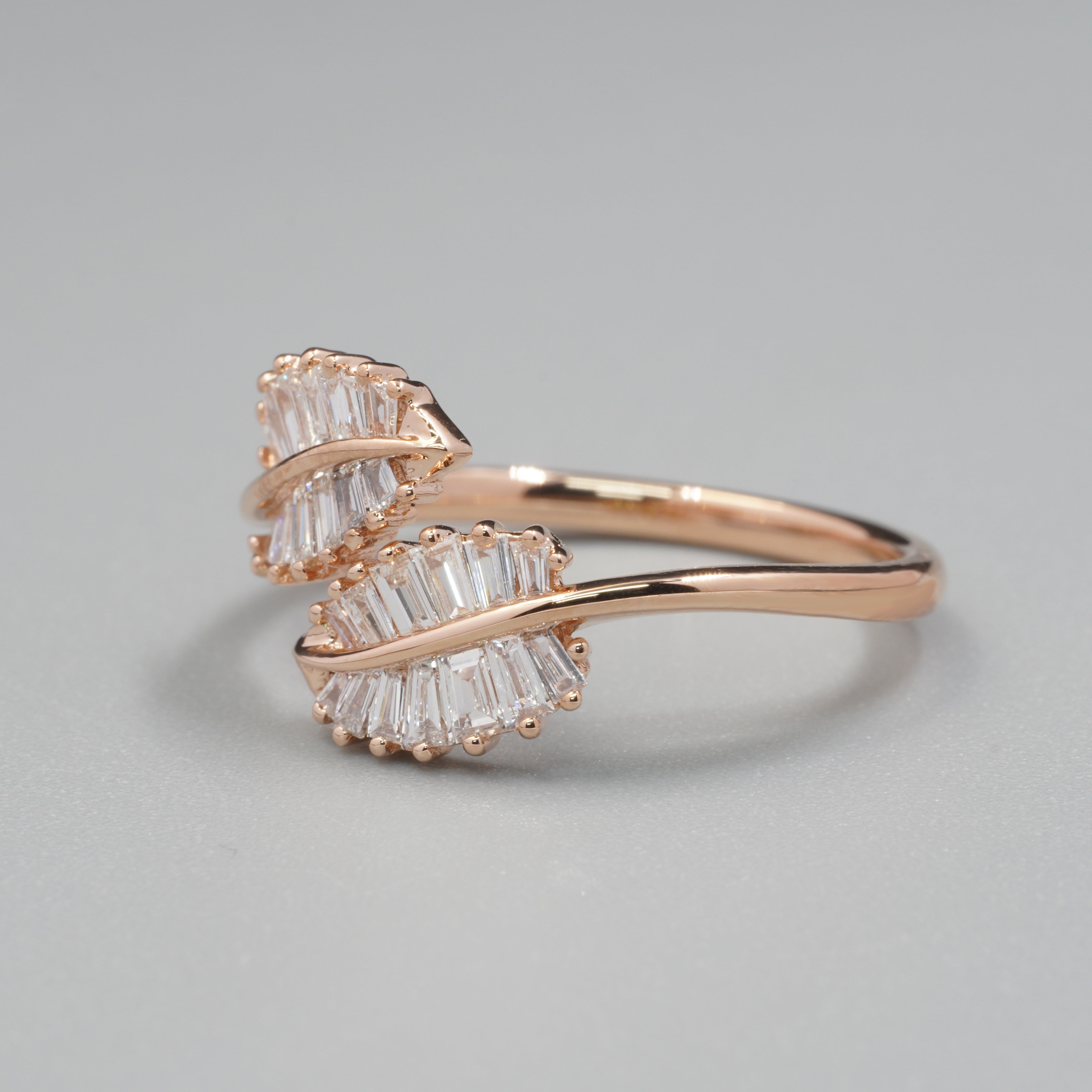 Palm Leaf Diamond Ring