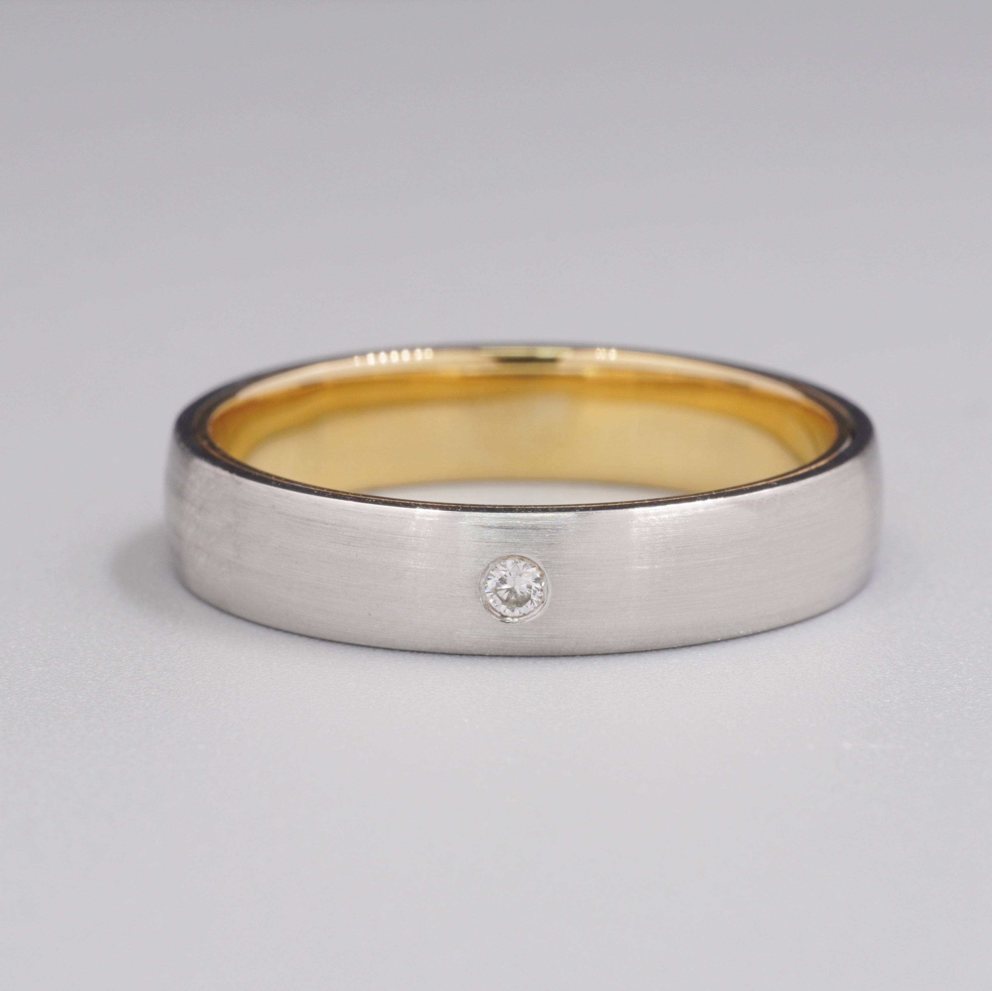 5MM Two Tone Mens Ring