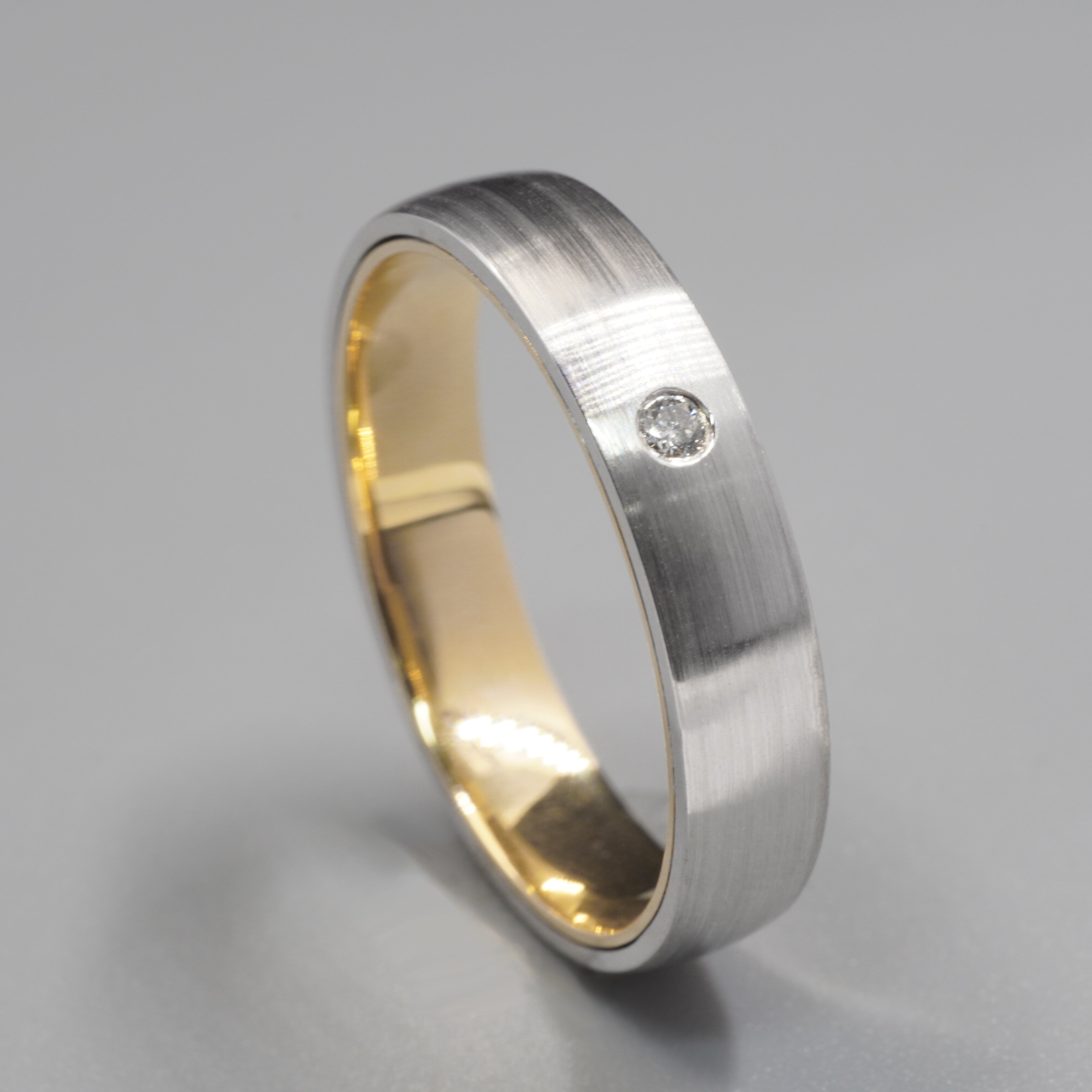 5MM Two Tone Mens Ring