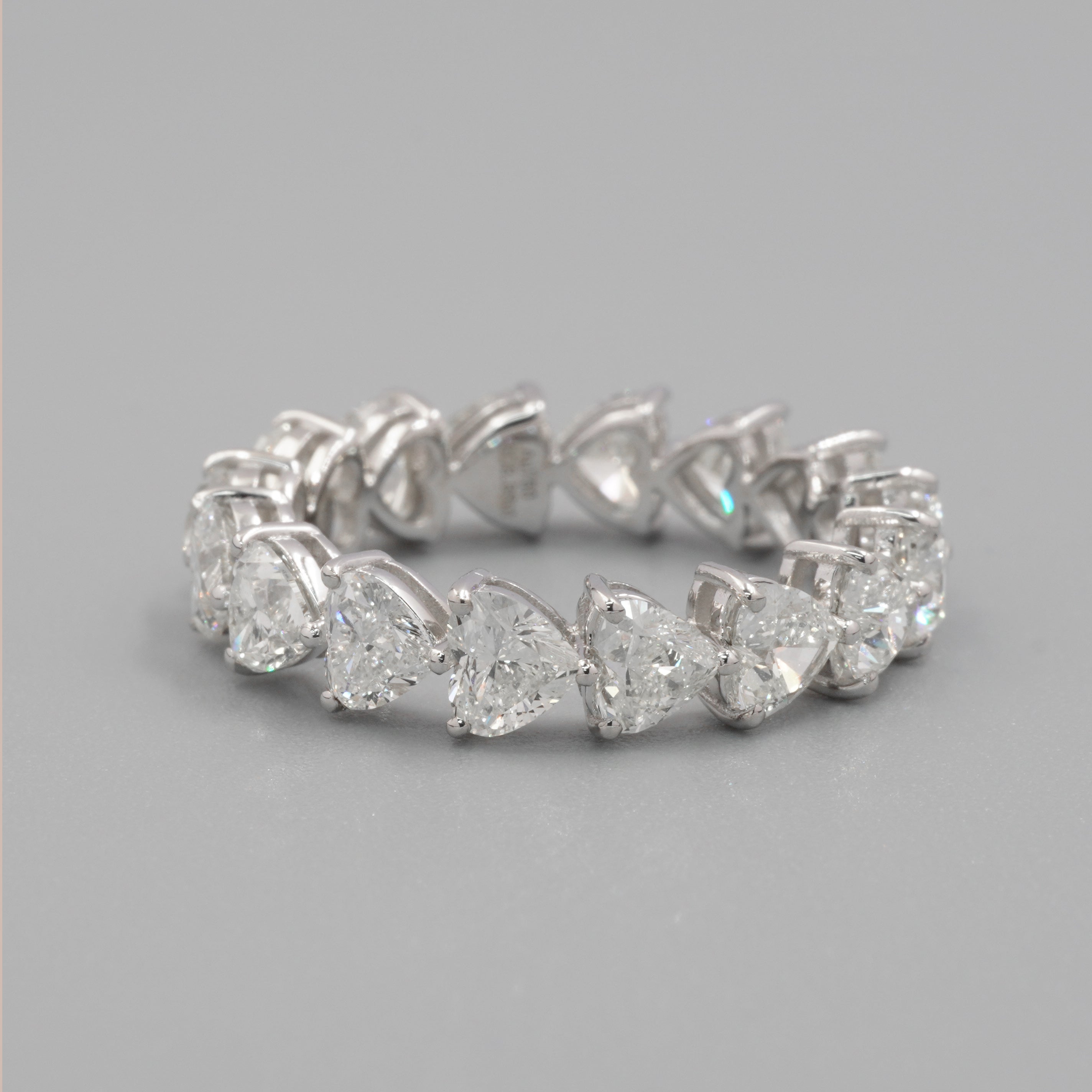 4CT Heart Shape Full Eternity Ring