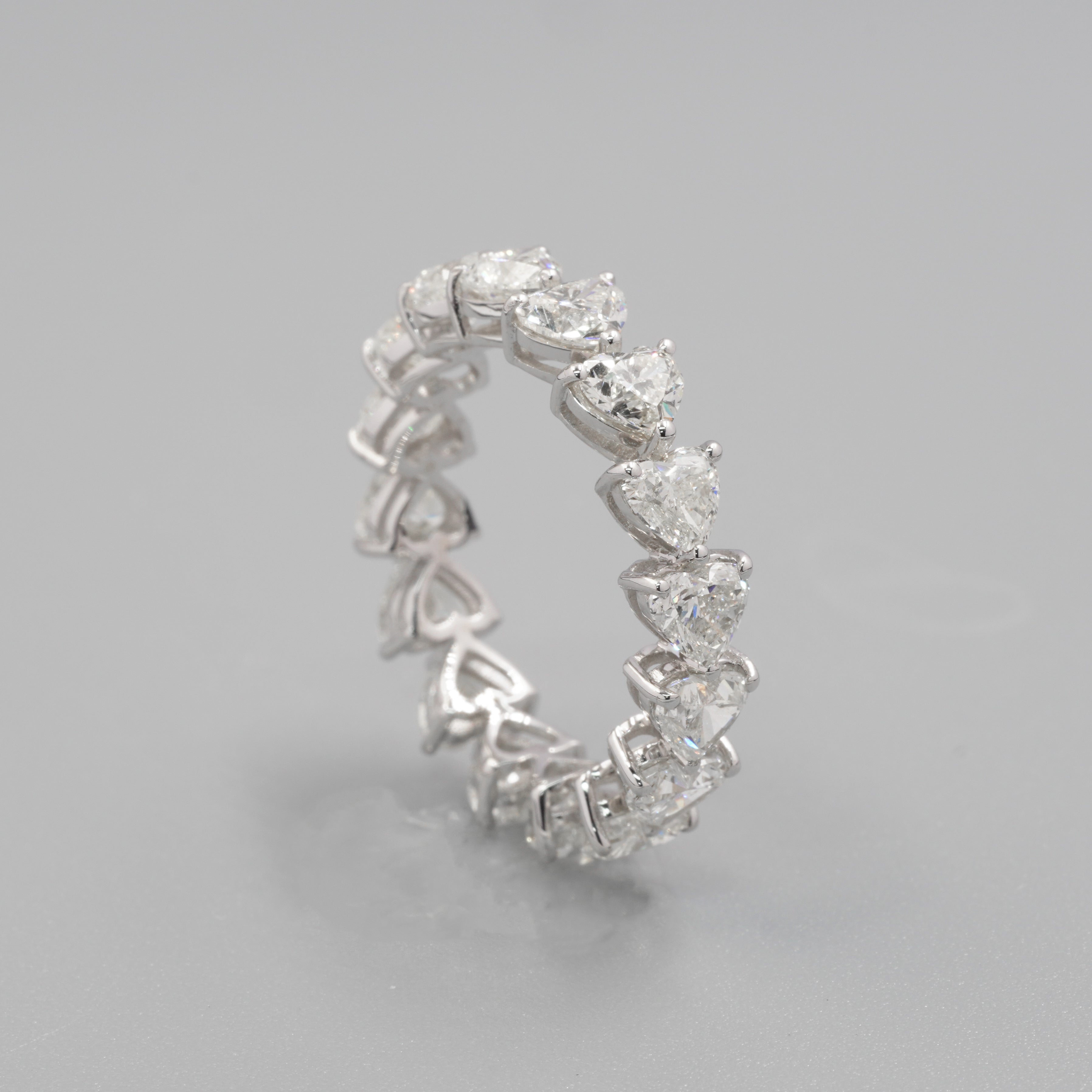 4CT Heart Shape Full Eternity Ring