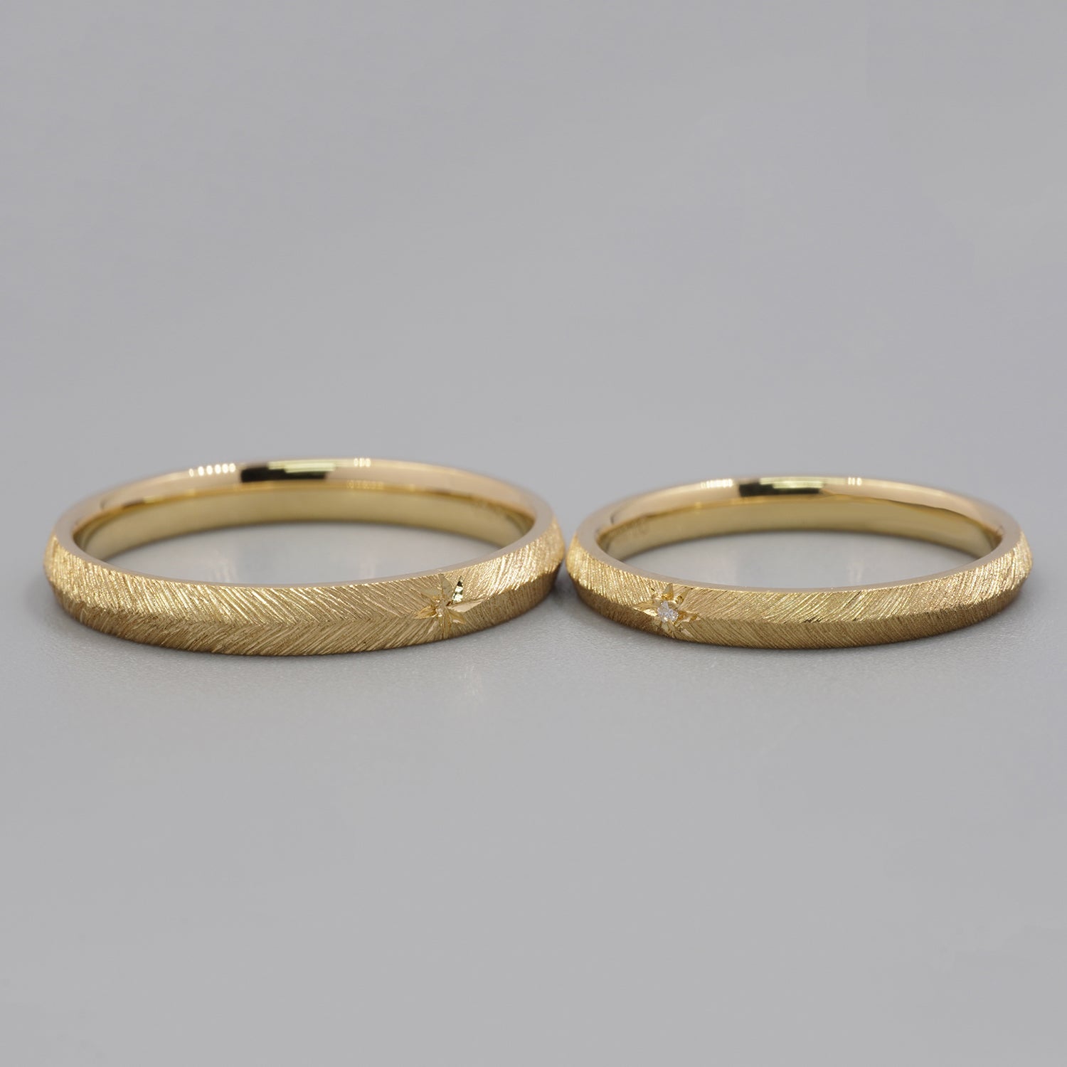 Vintage Engraved Wedding Rings