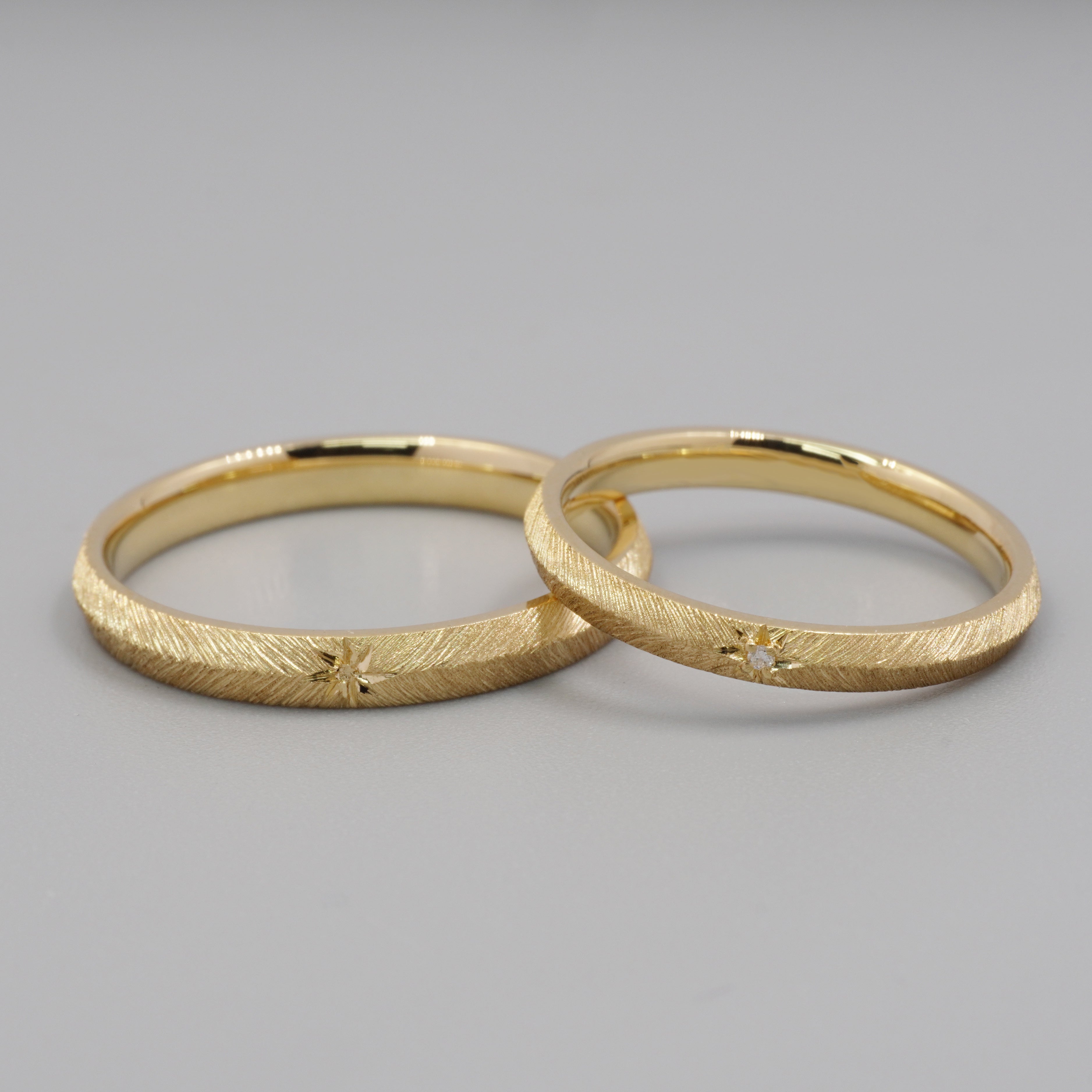 Vintage Engraved Wedding Rings