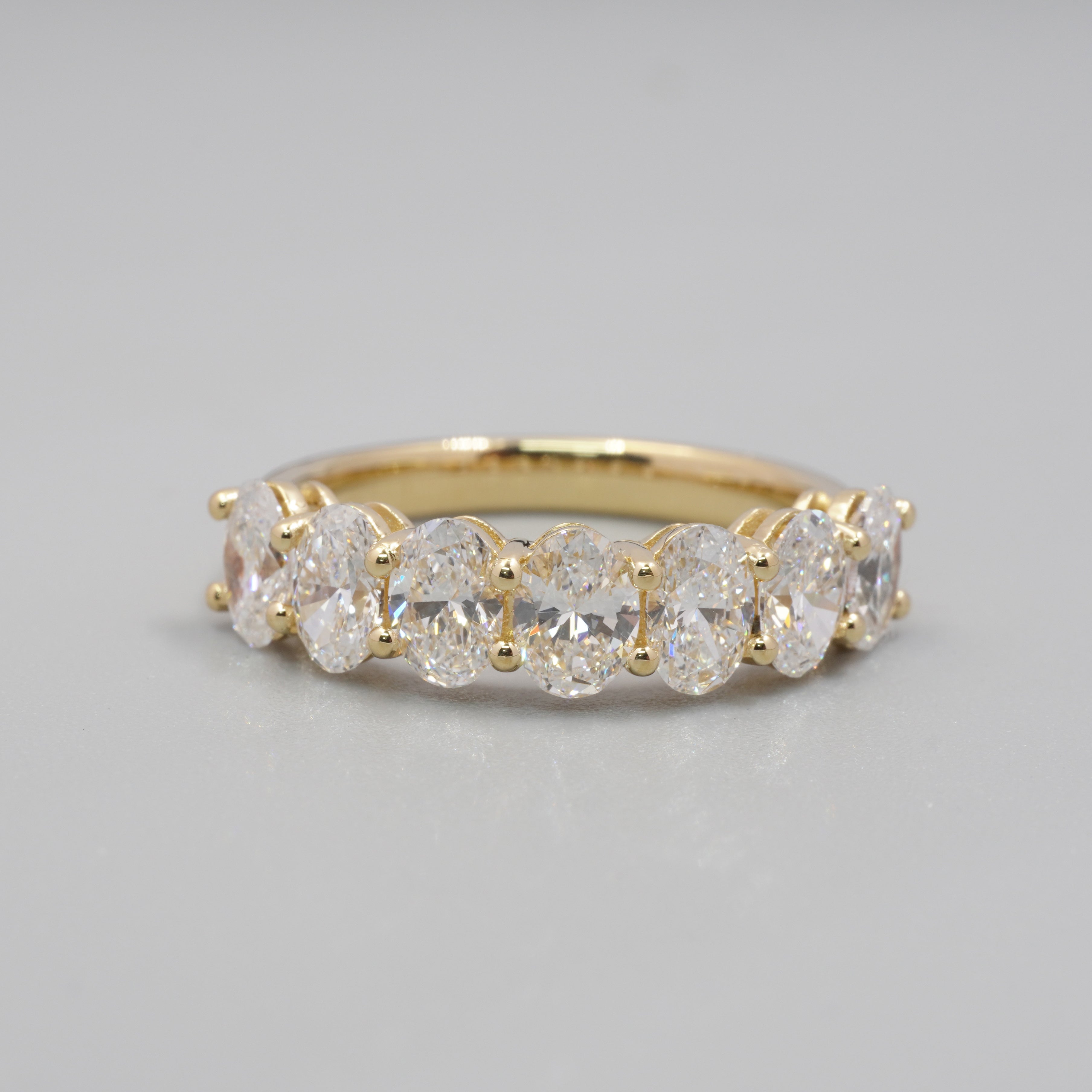 2.1CT Oval Diaond Eternity Ring