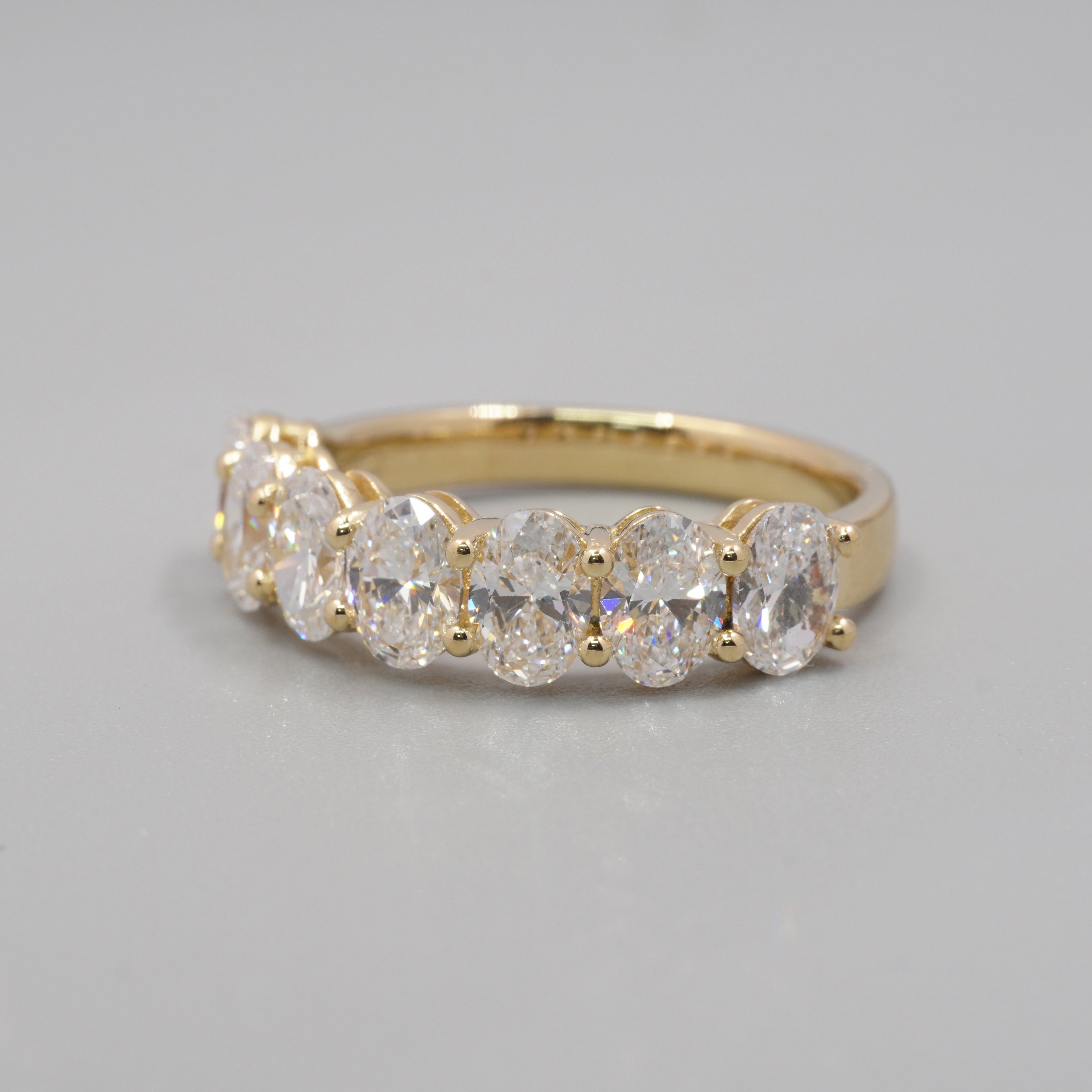 2.1CT Oval Diaond Eternity Ring