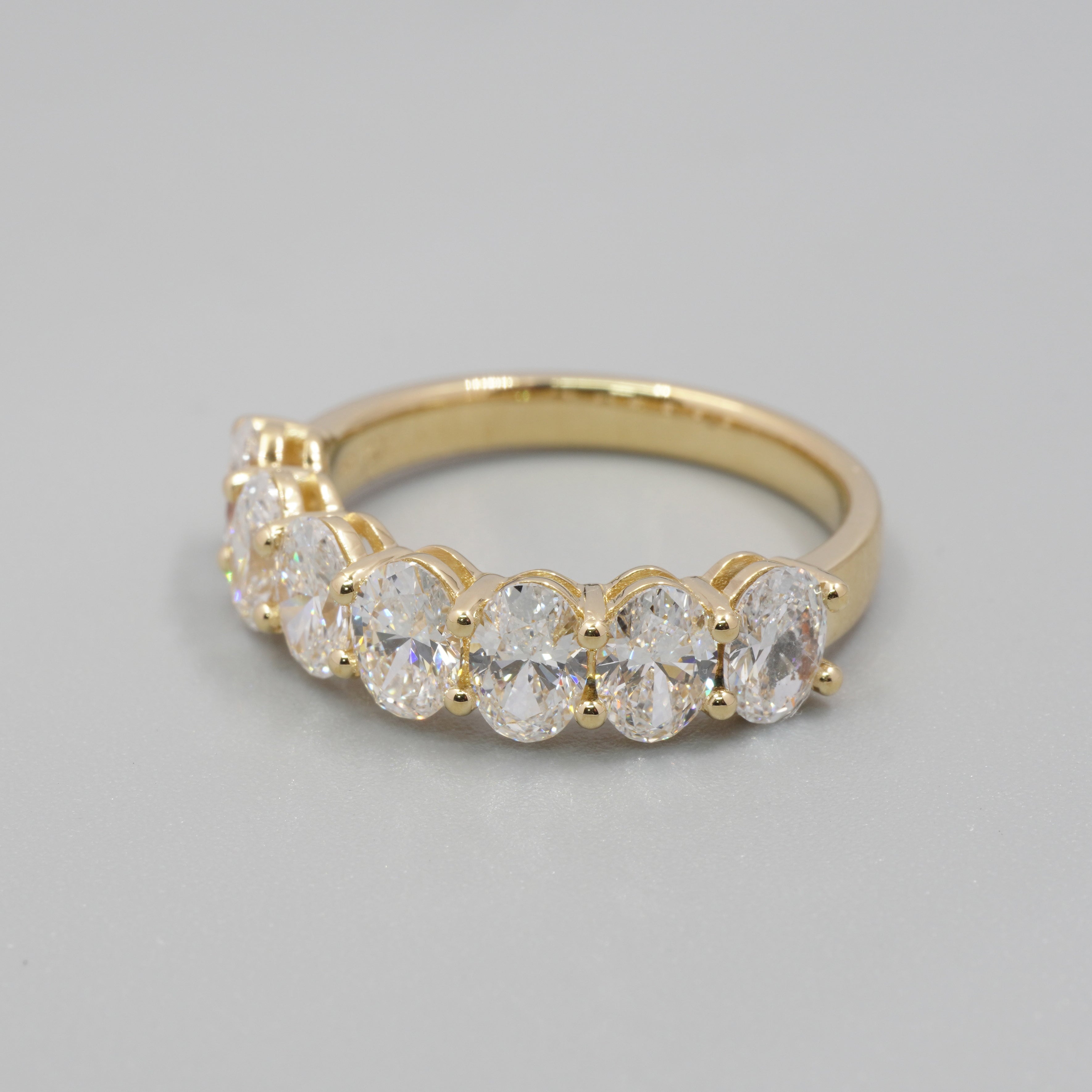 2.1CT Oval Diaond Eternity Ring