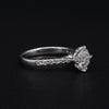 1CT Hidden Heart Pave Diamond Ring Setting