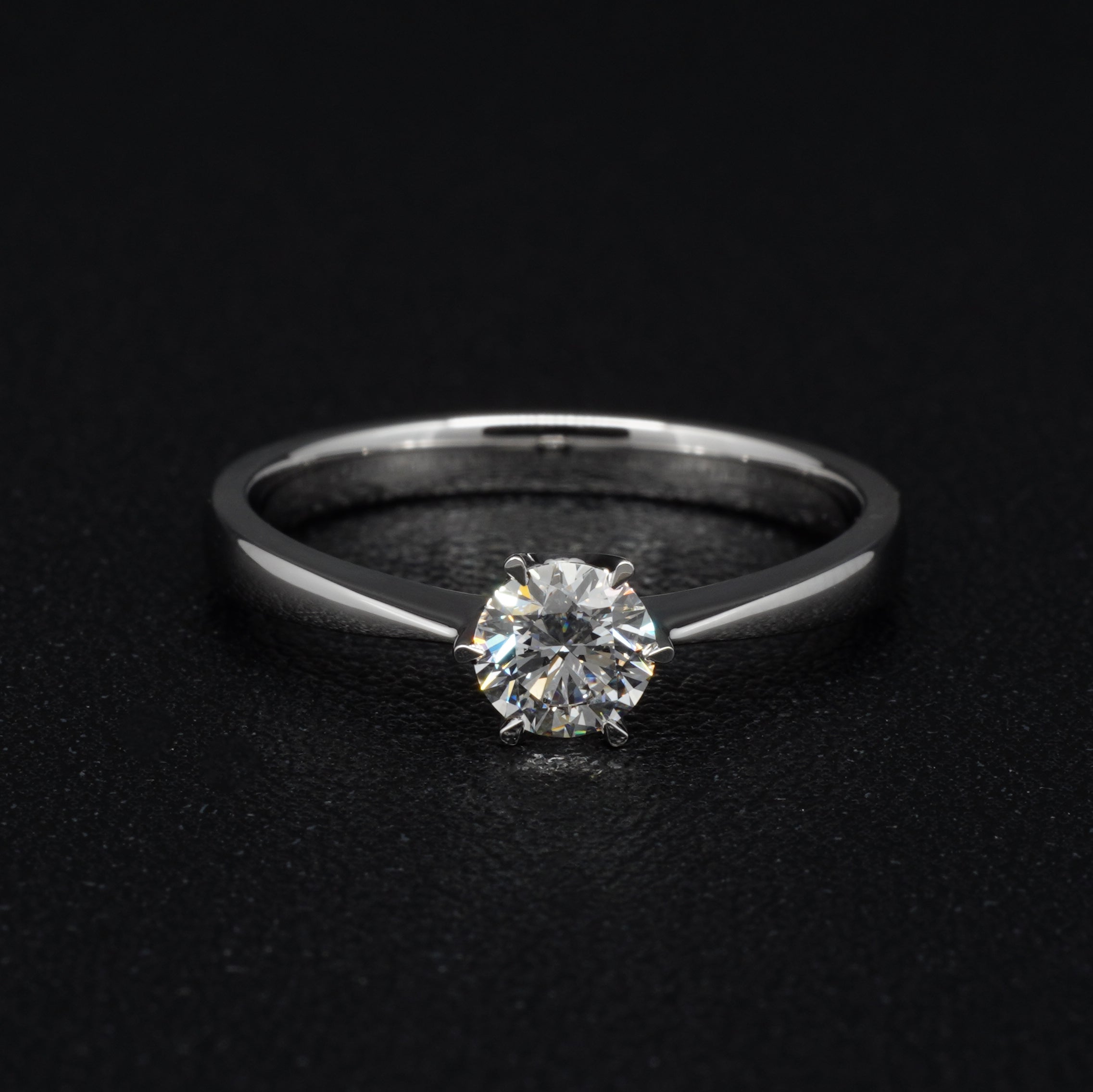 0.5CT Six Prongs DIamond Engagement Ring