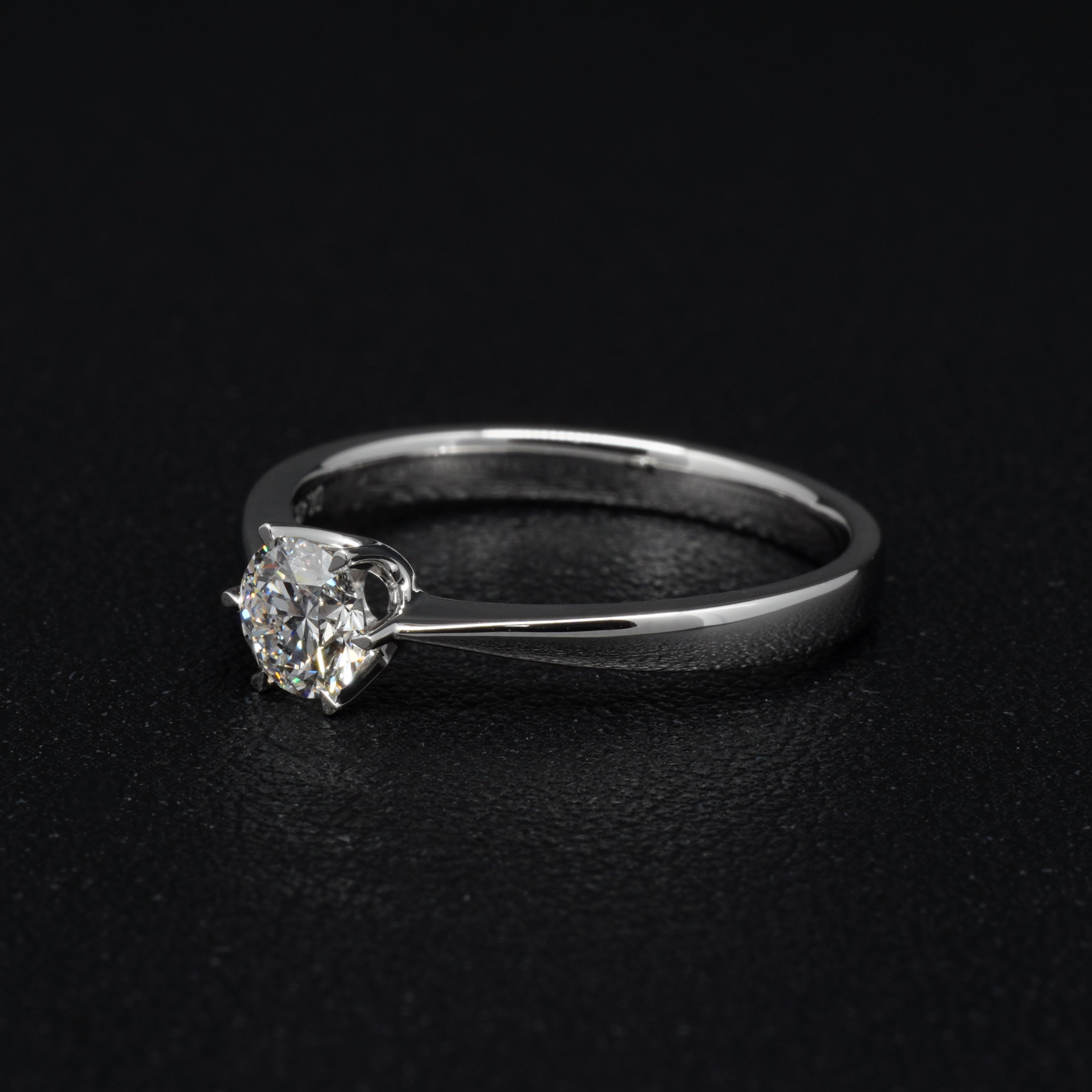 0.5CT Six Prongs DIamond Engagement Ring