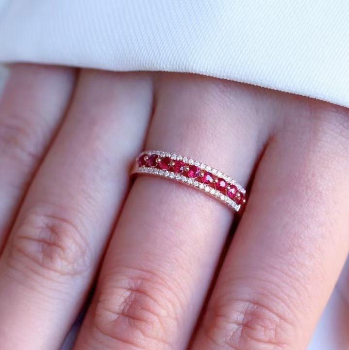 Ruby and Diamond Eternity Ring