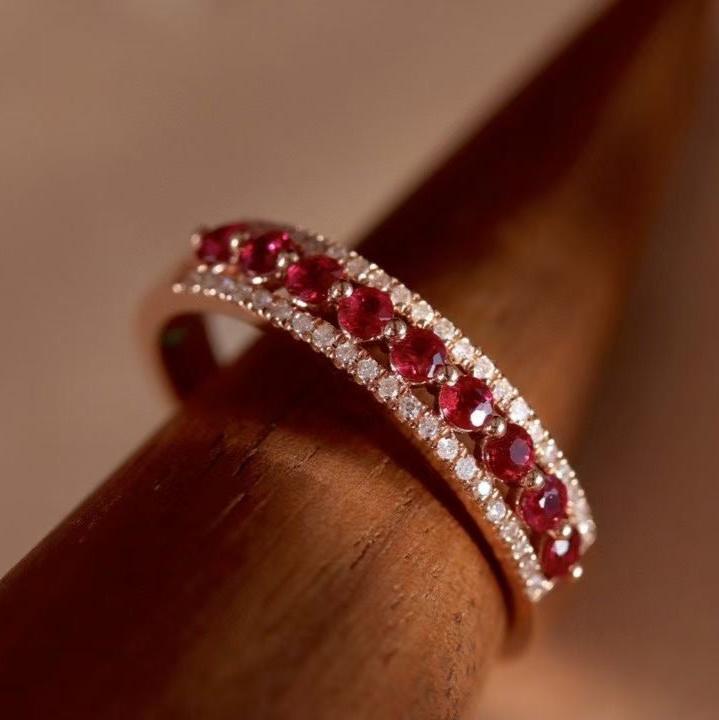 Ruby and Diamond Eternity Ring