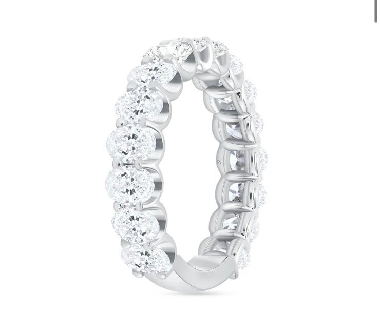 1.8ct Oval Eternity Ring