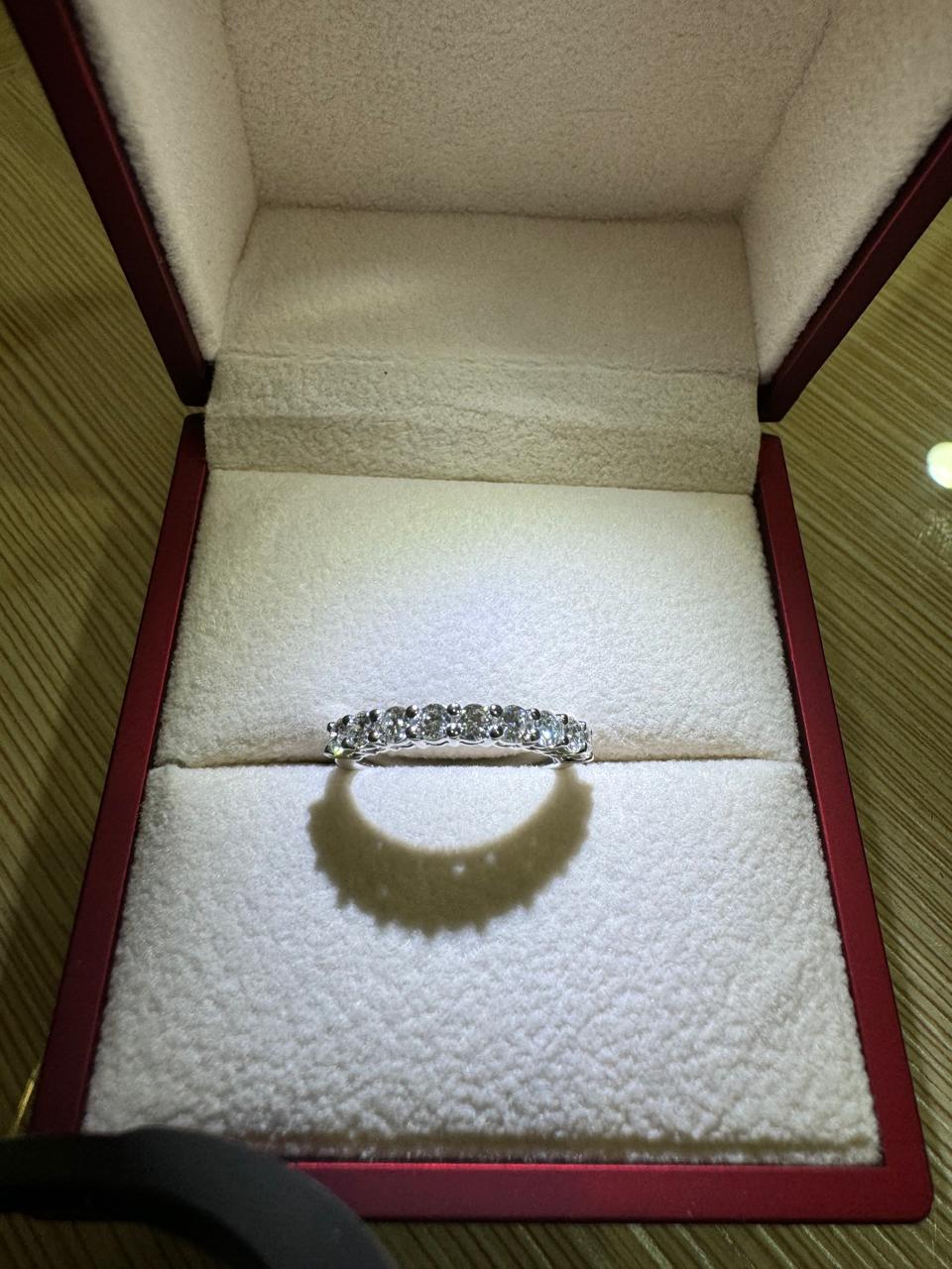 （Upgrade）Round Half Eternity Ring