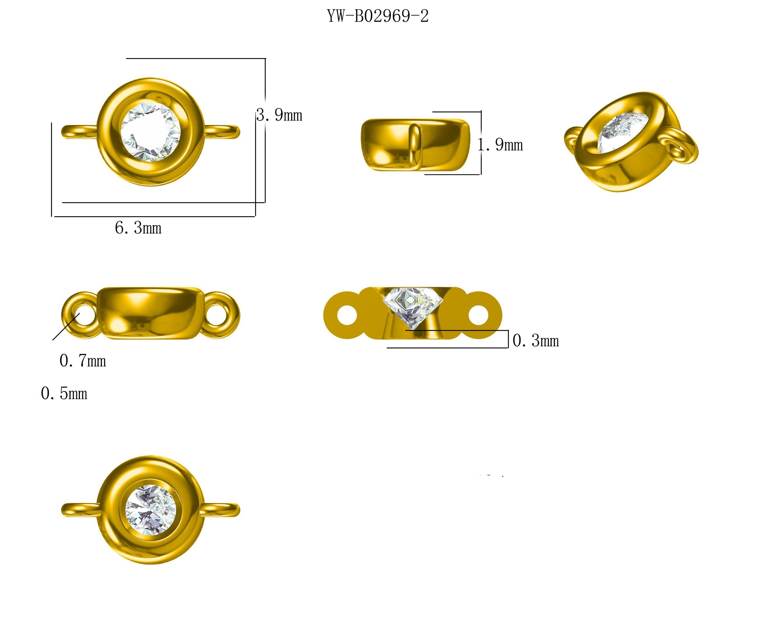 14K Ruby Bezel Bracelet
