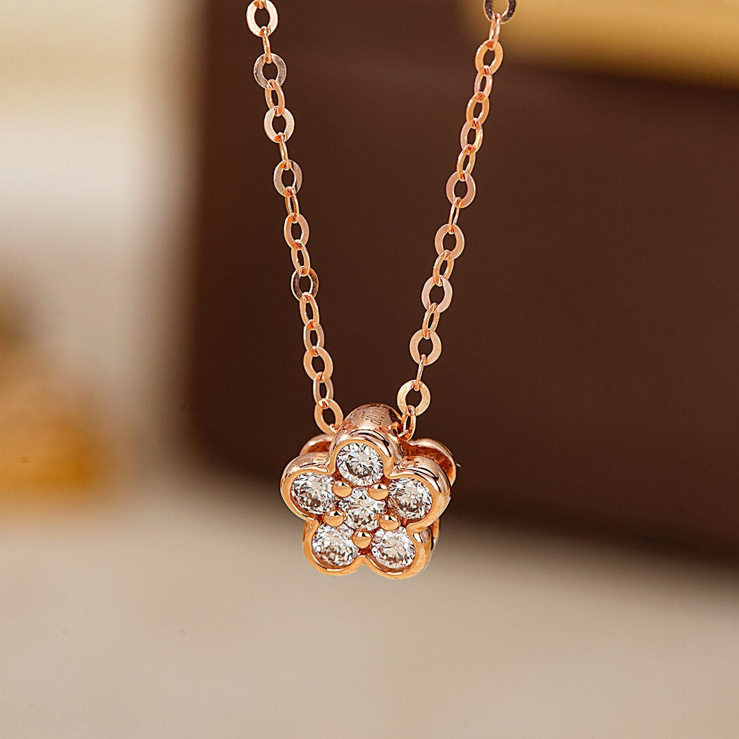 Five Flowers Diamond Pendant