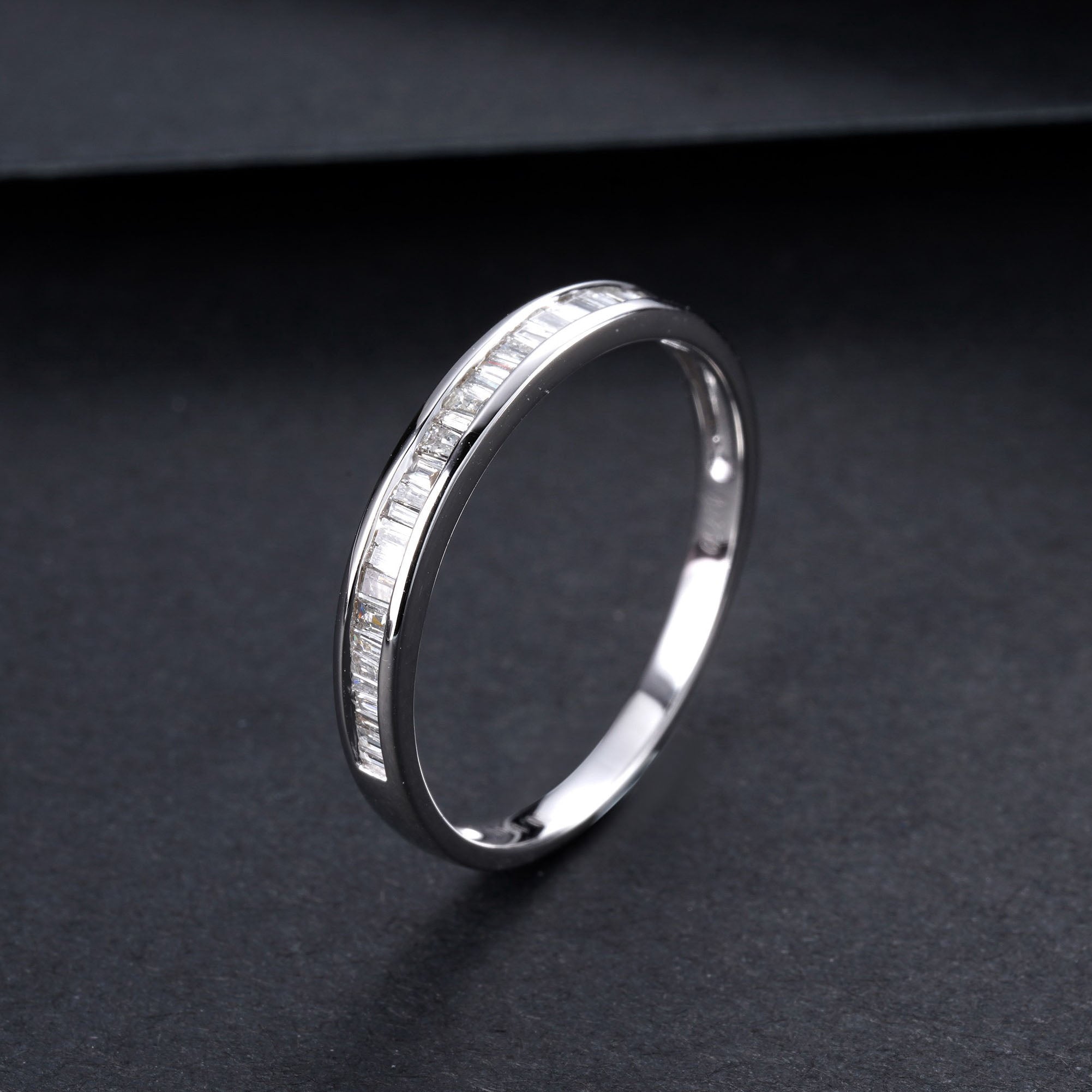 Half Eternity Baguette Diamond Ring