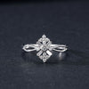 X Shaped Baguette Diamond Ring