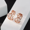 Cross Baguette Diamond Earrings