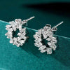 Wreath Baguette Diamond Earrings