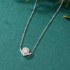 V Shaped Water Droplets Diamond Necklace