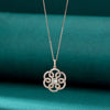 Round Flowers Diamond Pendant