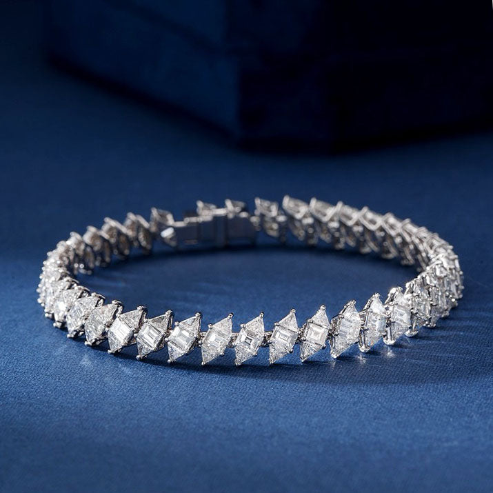 Triangle Baguette Diamond Bracelet