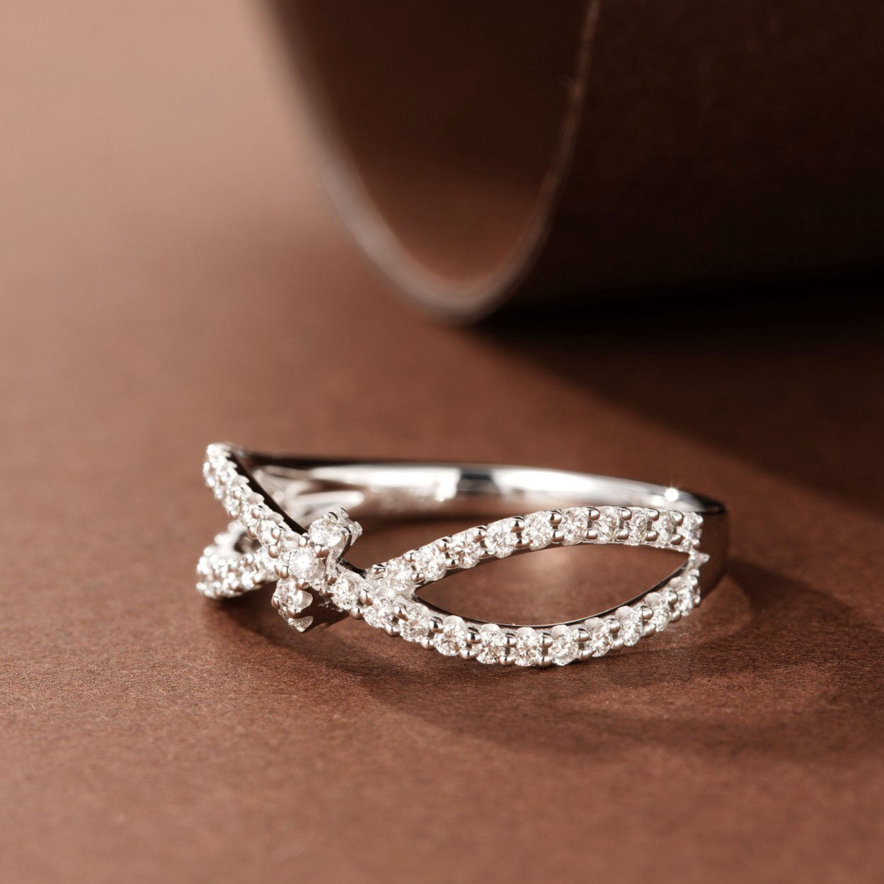 Knot Diamond Ring