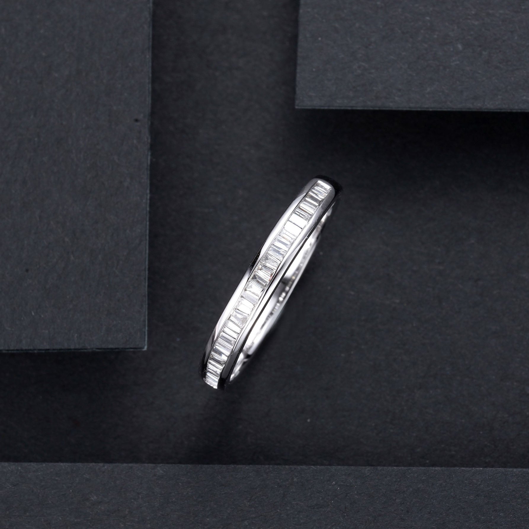 Half Eternity Baguette Diamond Ring