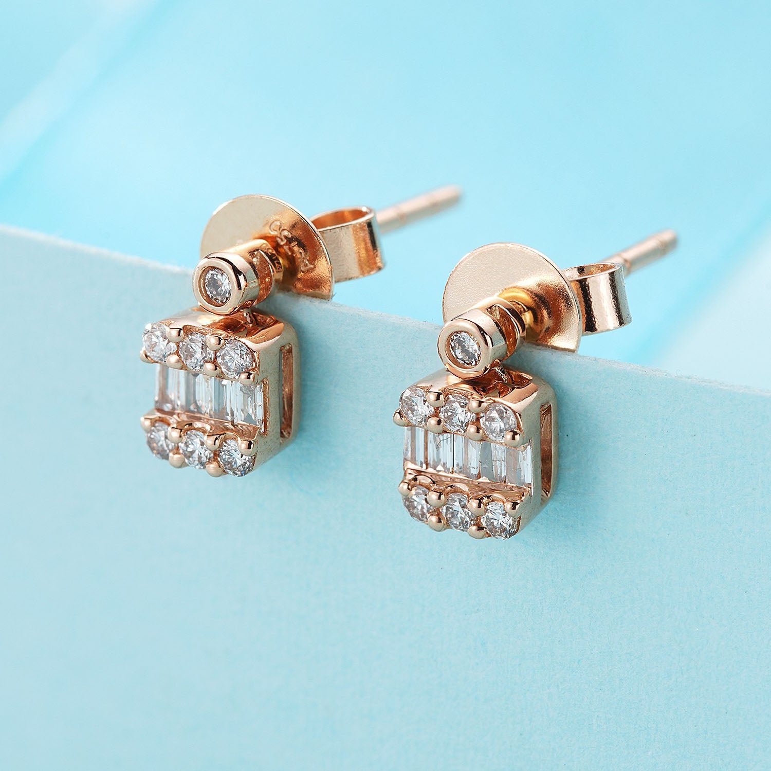 Baguette Diamond Earrings