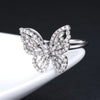 Hollow Butterfly Diamond Ring