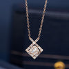 Cross Baguette Diamond Necklace