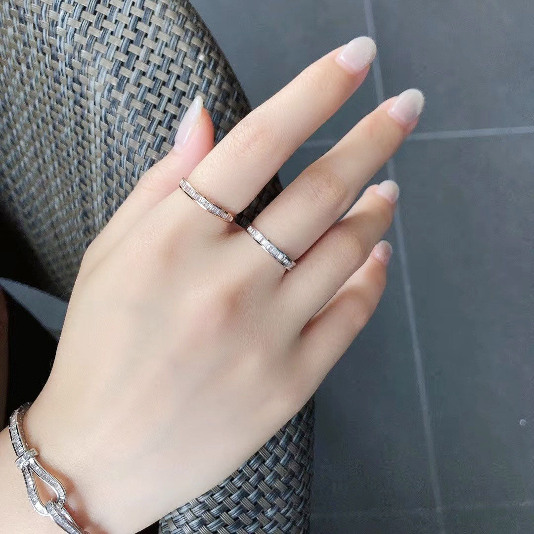 Half Eternity Baguette Diamond Ring