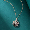 Round Flowers Diamond Pendant